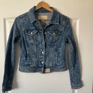 Pilcro and the Letterpress denim jacket. Anthropologie. Size small
